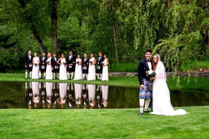 Rachel & Connor at Dunafon Castle Photo courtesy of Mark Hayes Photography